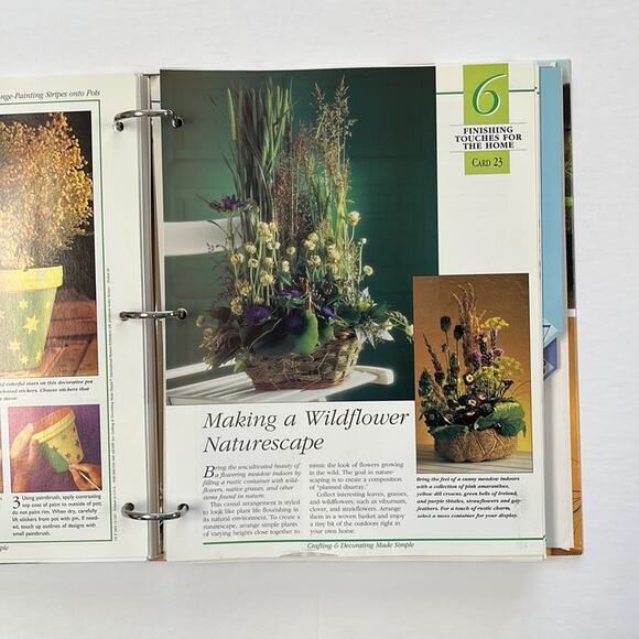 Crafting & Decorating Made Simple Book Looseleaf Binder Crafters Companion 5-8 - Picture 7 of 10